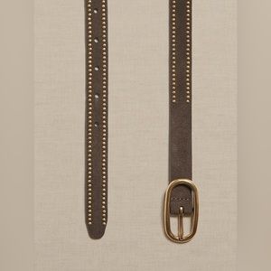 Banana Republic Brown Belt with Gold Studs